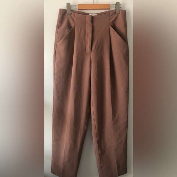 ARITZIA WILFRED CHAMBREY NUTMEG TROUSER PANT SIZE 10 - Picture 4 of 11